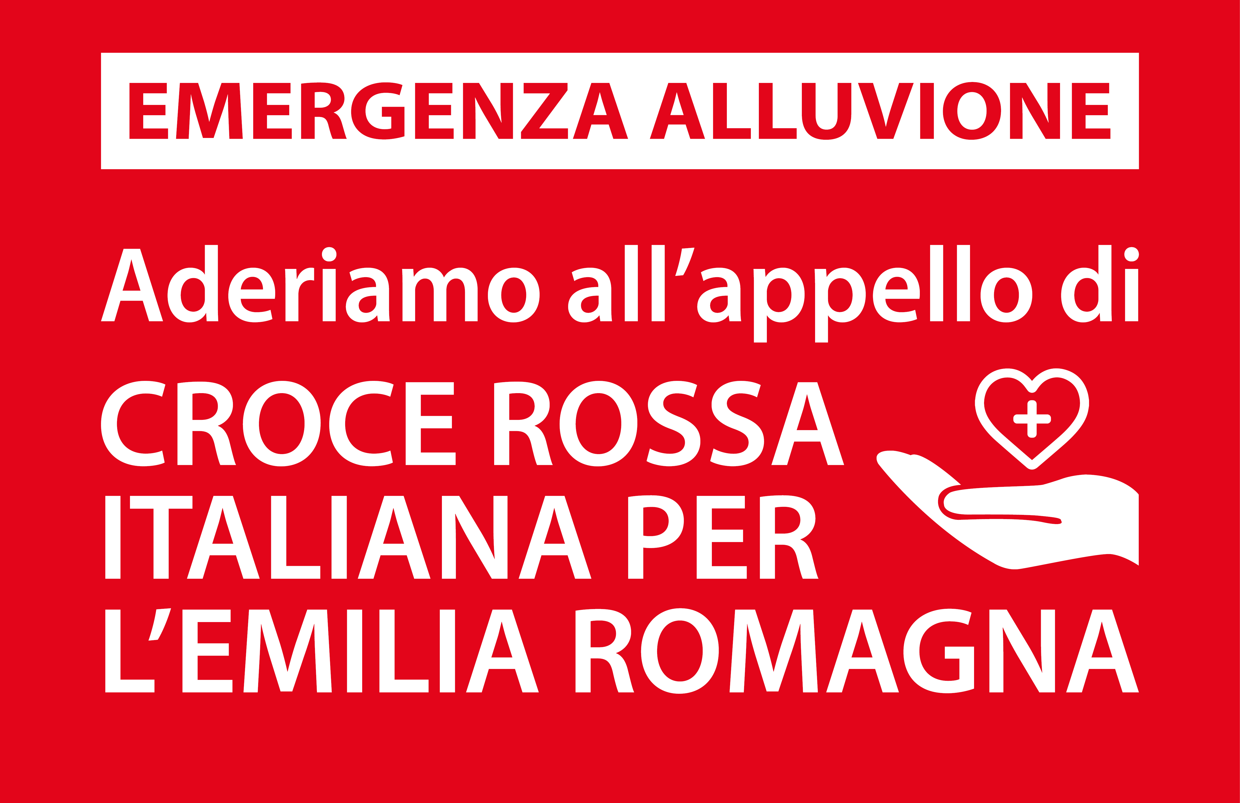 Raccolta fondi per l'alluvione in Emilia Romagna