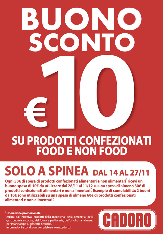 BUONO SCONTO SPINEA